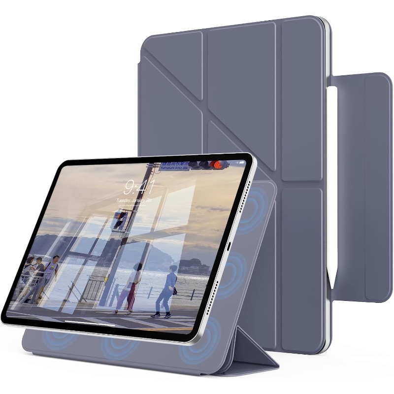 Best Tablet Accessories - Y Fold Magnetic Case For iPad