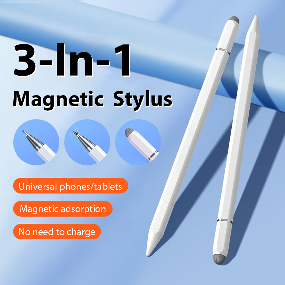 Best Tablet Accessories - 3 in 1 Magnetic Universal Stylus