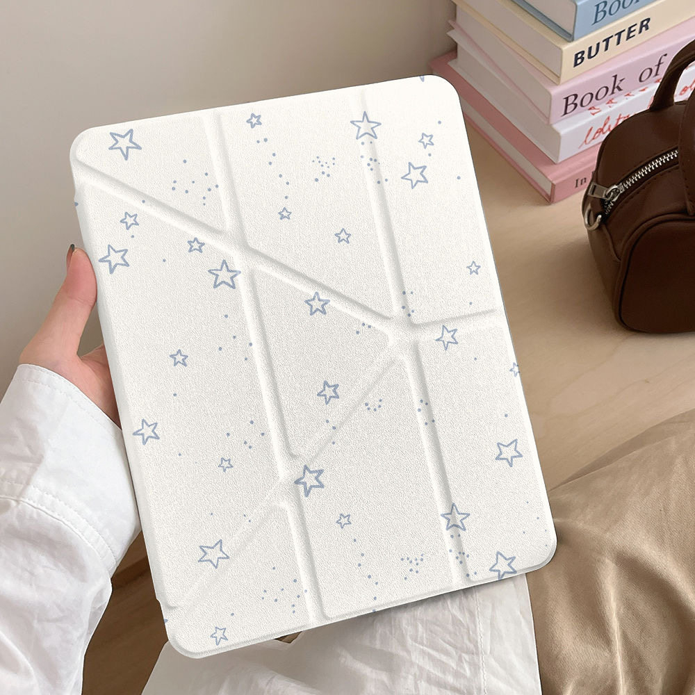 Best Tablet Accessories - Simple Blue Star Tablet Case For